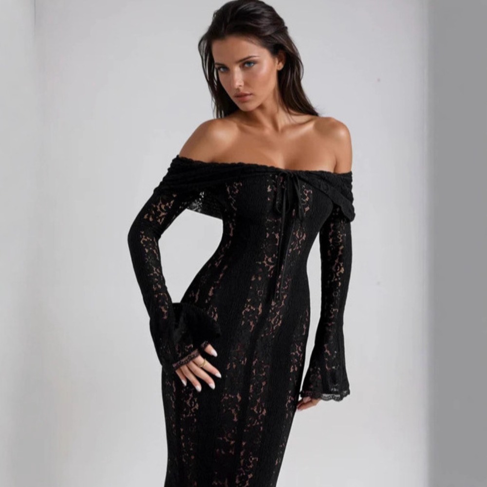 Vintage Necklace - Dress Vintage Hollow Out Floral Lace