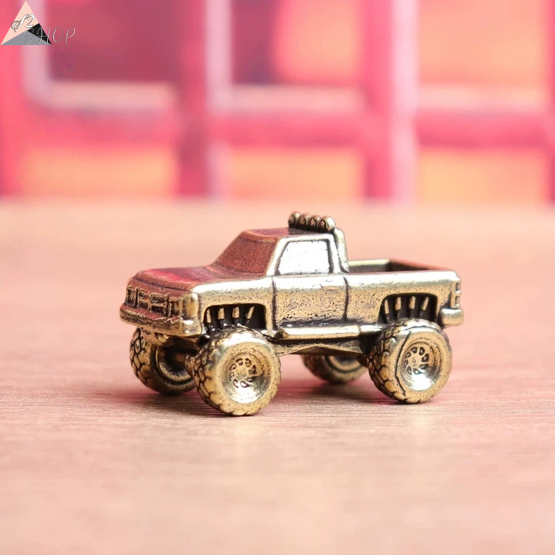 Vintage Collectible Toy Cars - Vintage Copper Pickup Truck Model Handmade
