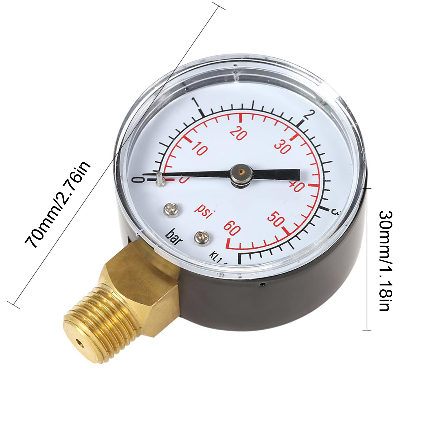 50mm Pool Filter Water Pressur – обзор и цена Analog Meter Gauge
