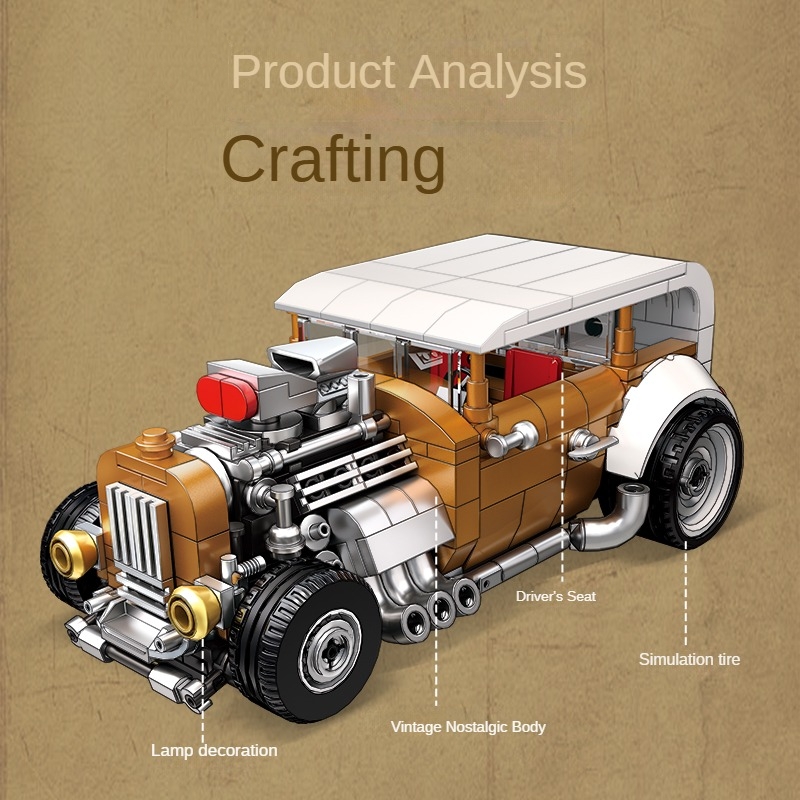 Retro vintage car building blo – обзор и цена Vintage Collectible Toy Cars