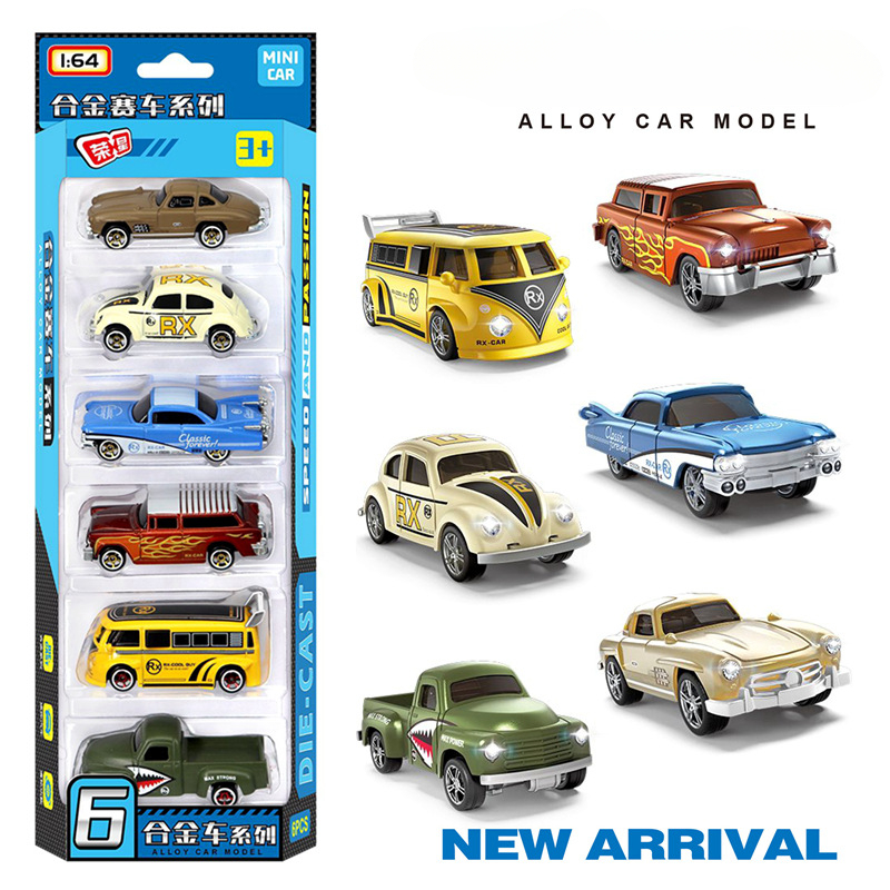 1:64 Alloy retro racing car 6- – обзор и цена Vintage Collectible Toy Cars