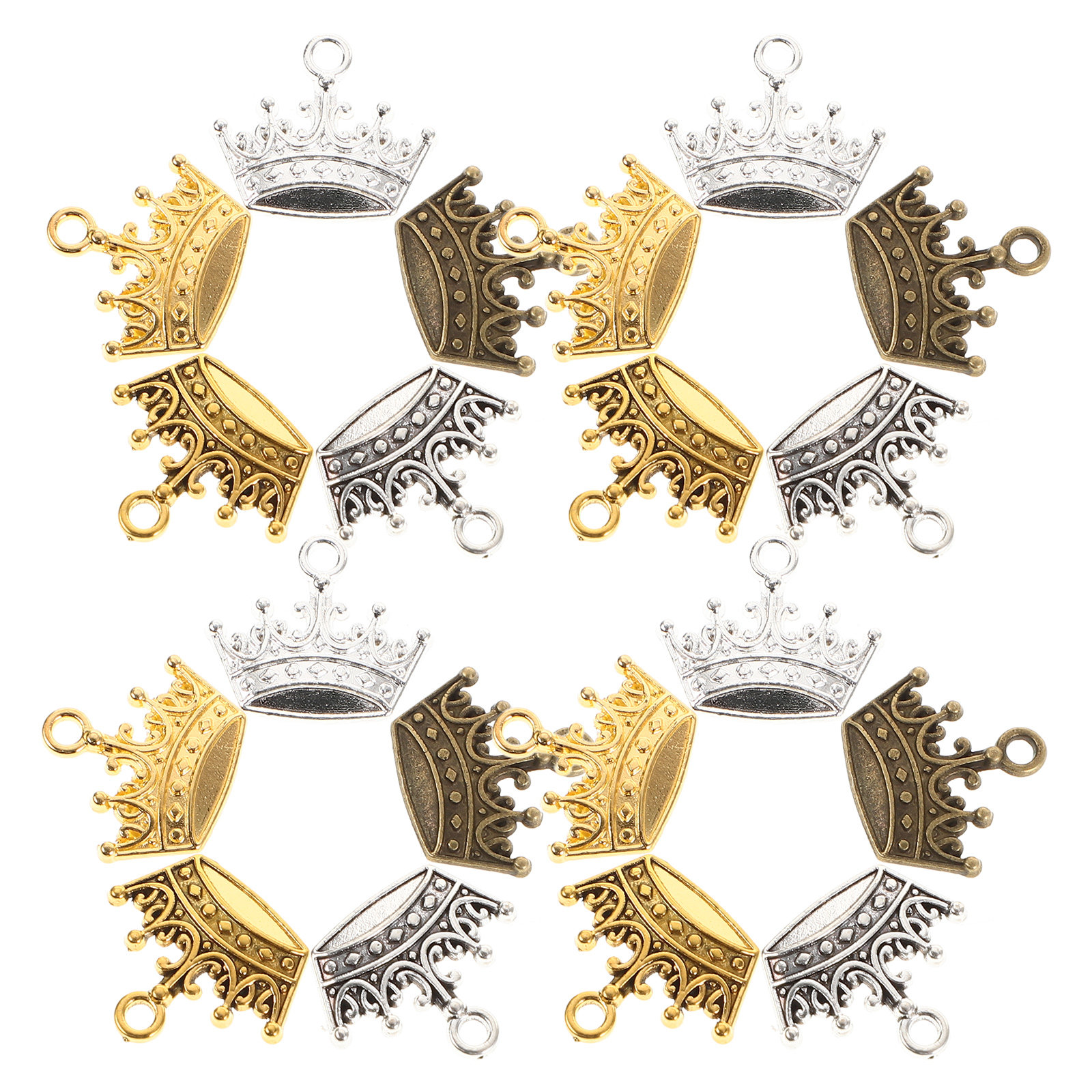 100Pcs Vintage Crown Pendants  – обзор и цена Vintage Necklace