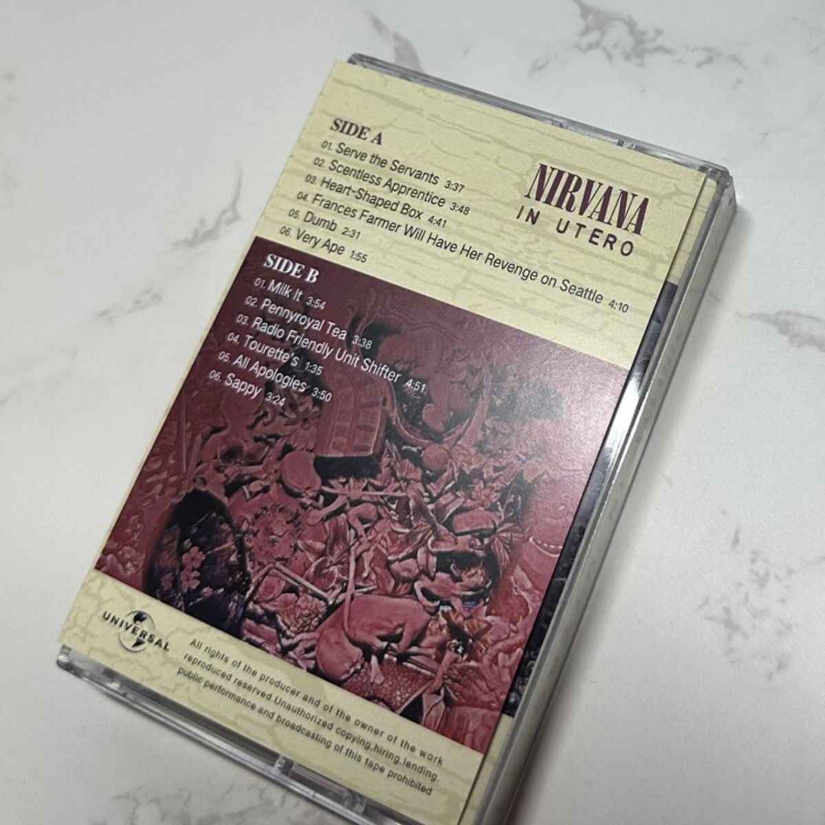 Nirvana in Utero Cassette Tape – обзор и цена Vintage Collection