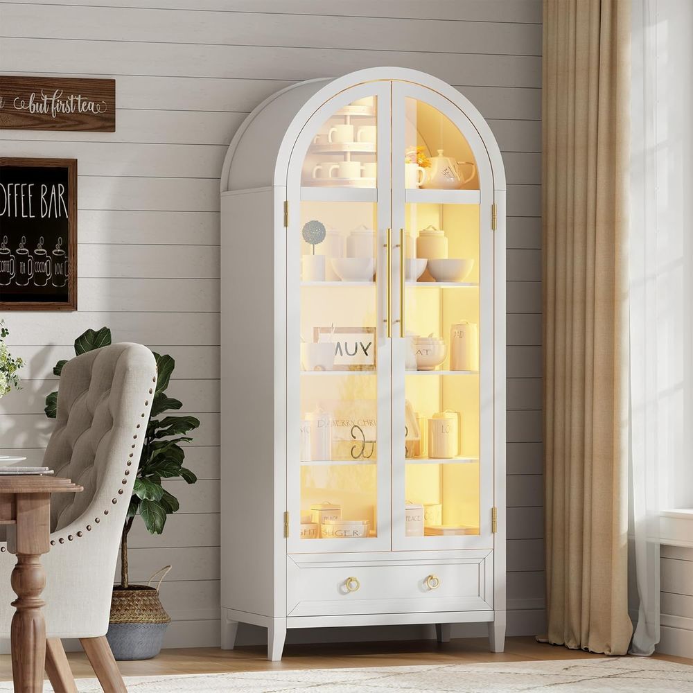 4-Tier Glass Display Cabinet,  – обзор и цена Collectible & Vintage Dolls For Christmas