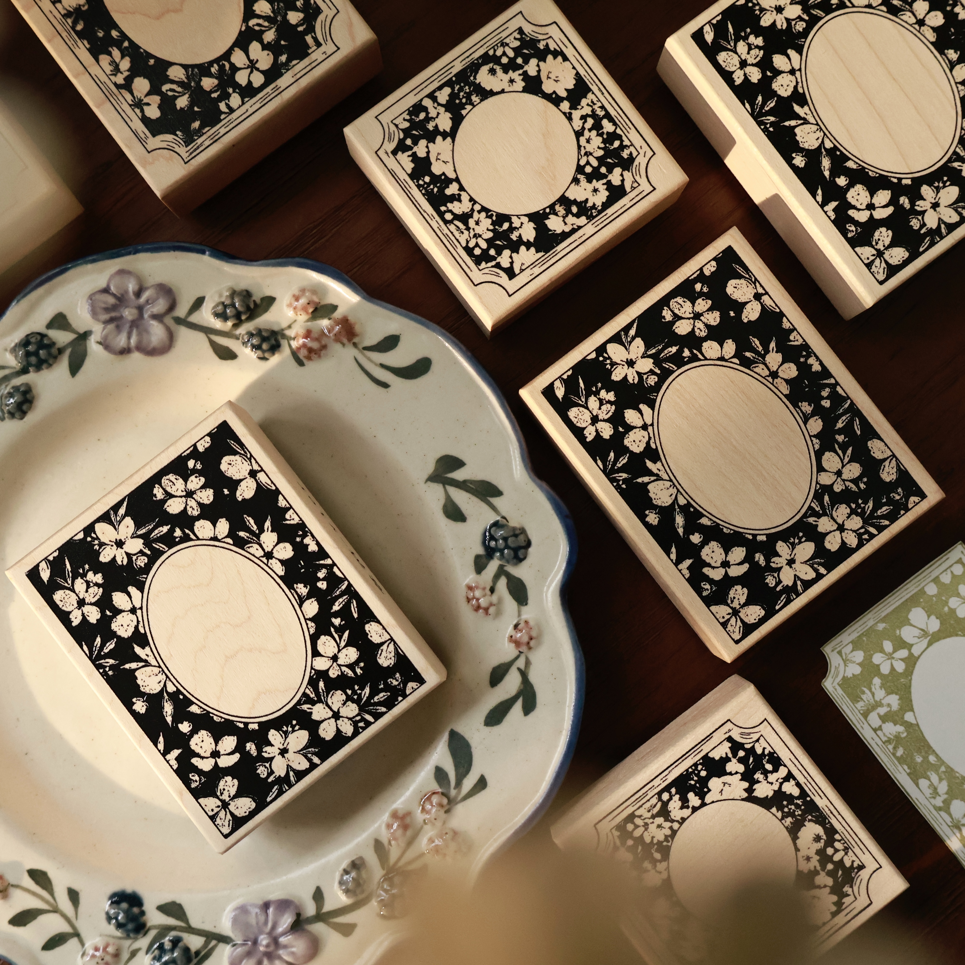 YiEr Studio Vintage Ink Flower – обзор и цена Vintage Collectible Stamps