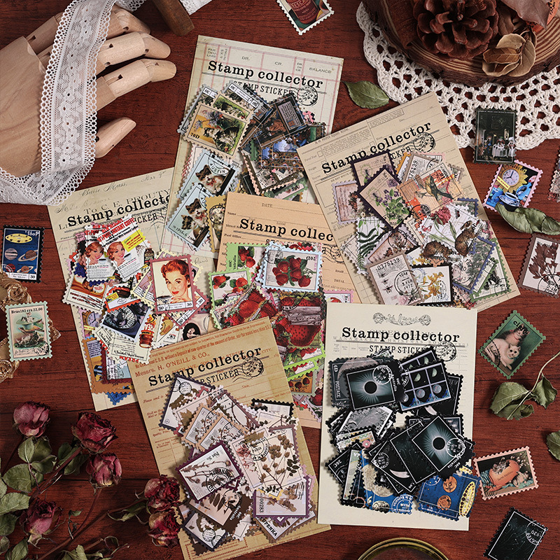 50 pcs Vintage stamp theme Sti – обзор и цена Vintage Collectible Stamps