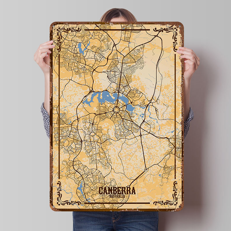 Canberra City Map Tinplate Pos – обзор и цена Canberra Vintage & Collectible Centre Reviews