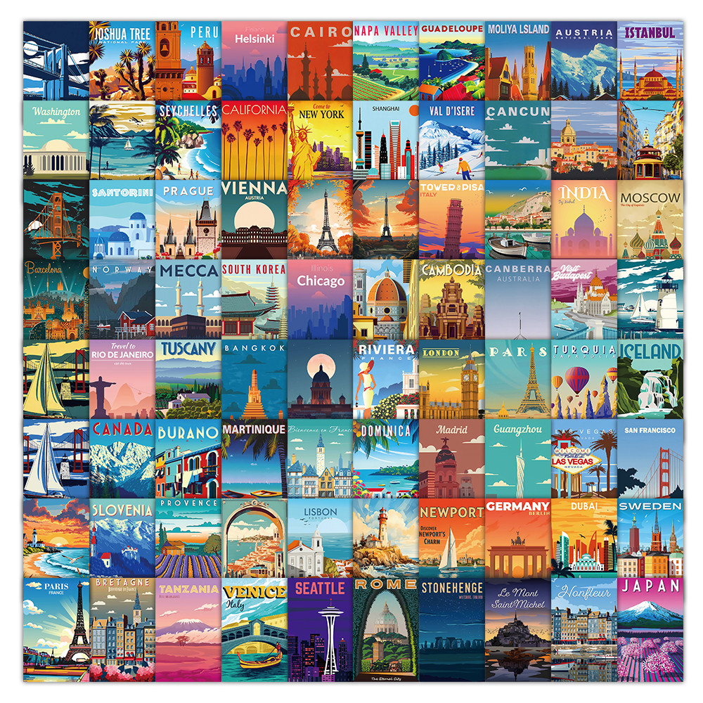 108 Pcs Scenic Landscape Stamp – обзор и цена Vintage And Collectible Stores