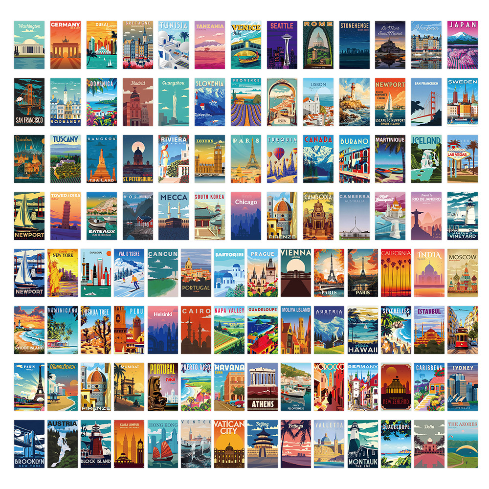 108 Pcs Scenic Landscape Stamp – обзор и цена Vintage And Collectible Stores