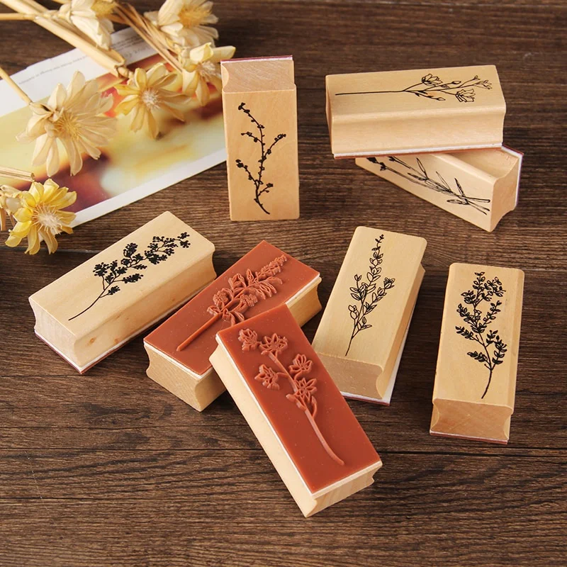 Vintage Plant Tree Wooden Rubb – обзор и цена Vintage Collectible Stamps