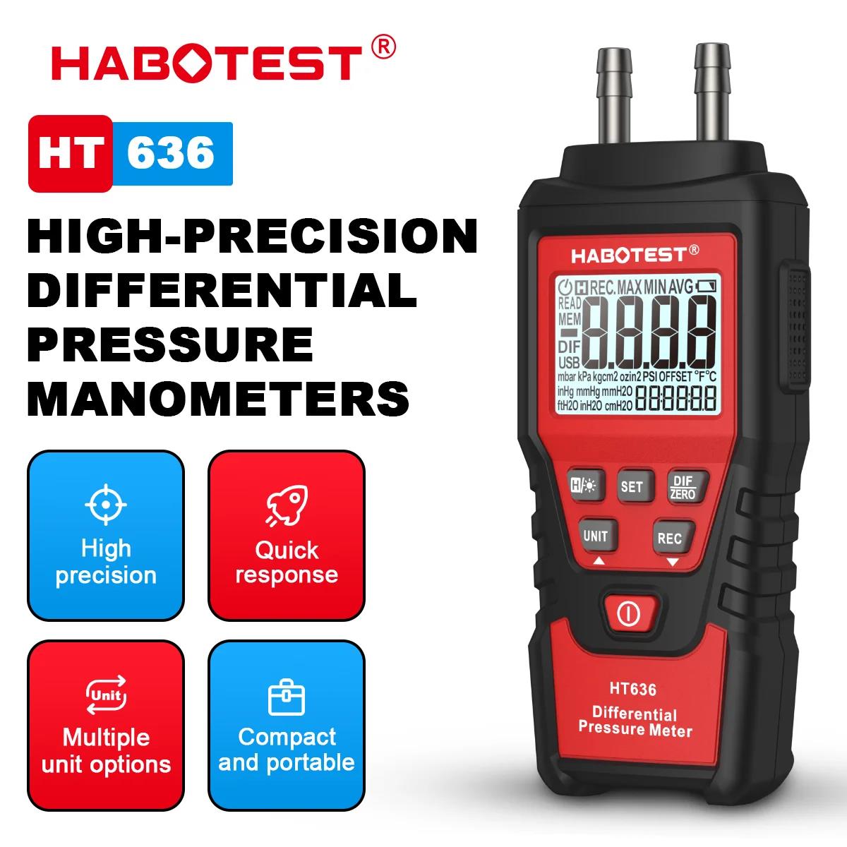 HABOTEST HT636 Digital Pressur – обзор и цена Analog Meter Gauge