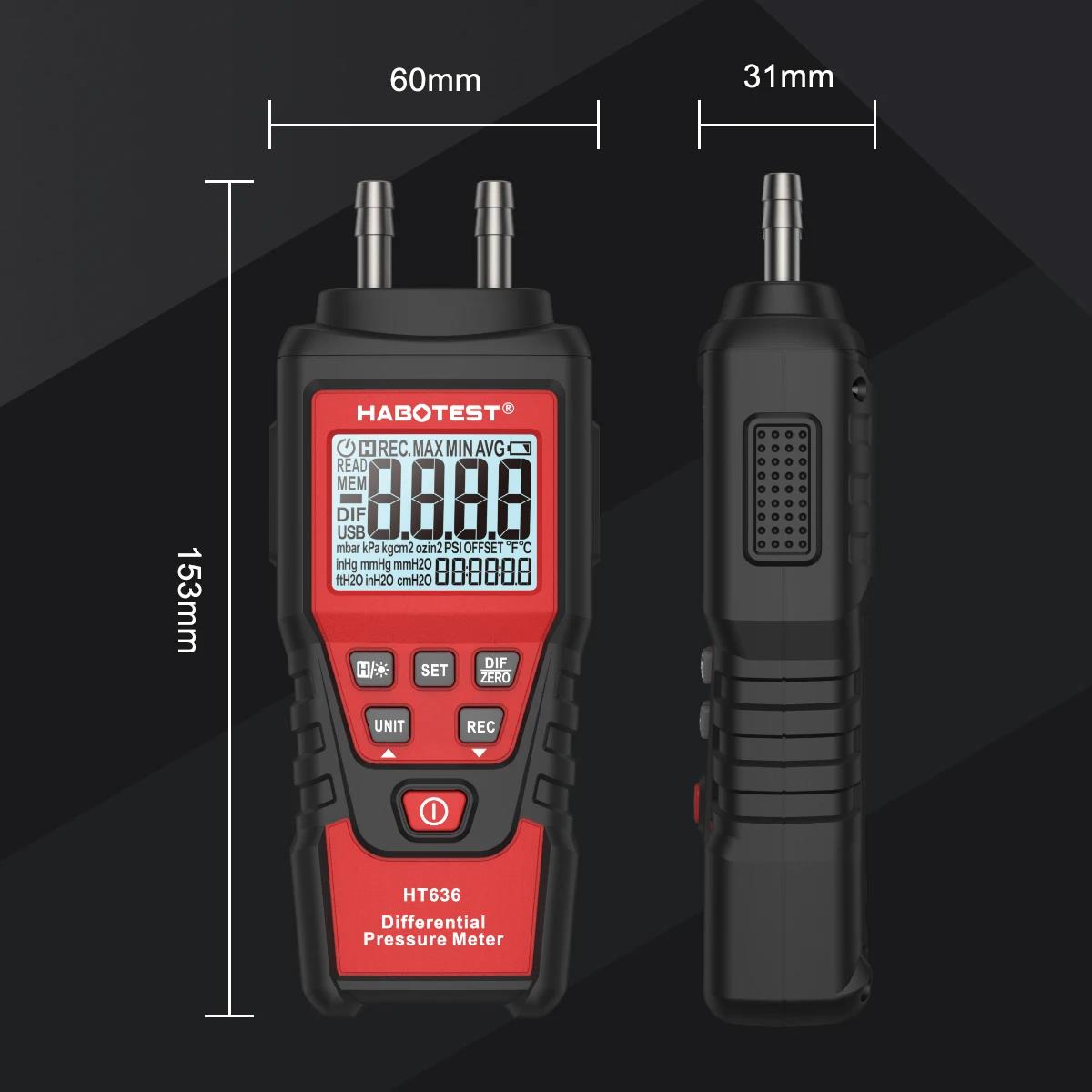 HABOTEST HT636 Digital Pressur – обзор и цена Analog Meter Gauge