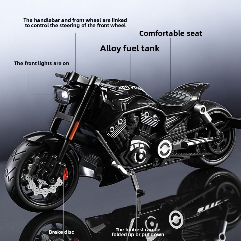 Simulation 1:10 Alloy Harley V – обзор и цена Vintage Collectible Toy Cars
