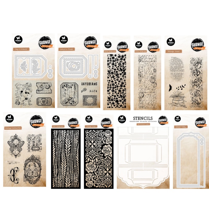 Tag Envelope Grunge Collection – обзор и цена Vintage Collectible Stamps
