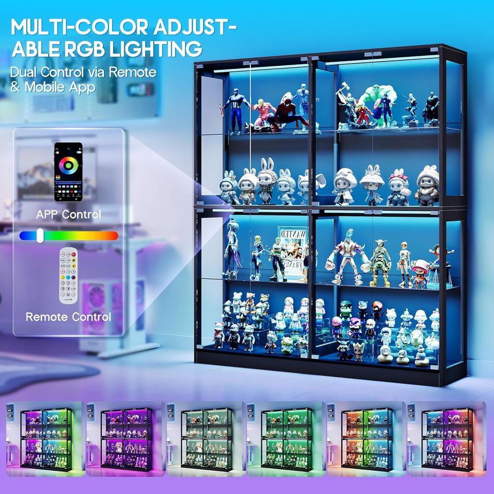 4-Tier LED-Lit Glass Shelf Cab – обзор и цена Collectible & Vintage Dolls For Christmas