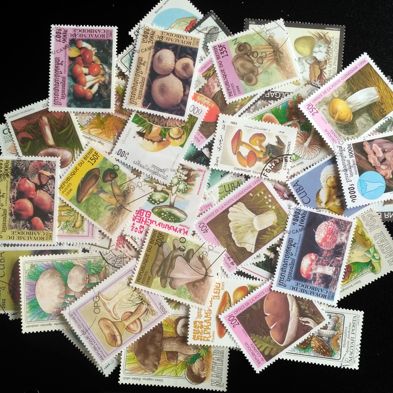 100 Different Original Mushroo – обзор и цена Vintage Collectible Stamps