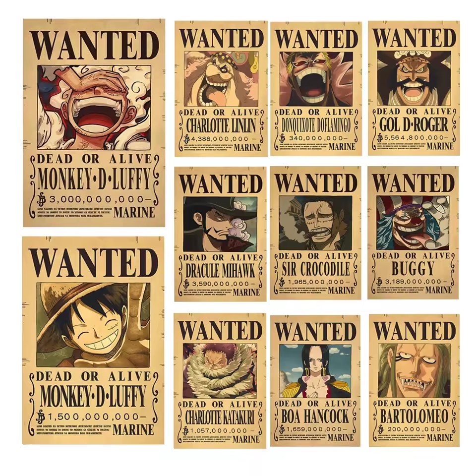 Anime One Piece Bounty Wanted  – обзор и цена Vintage Collectible Items
