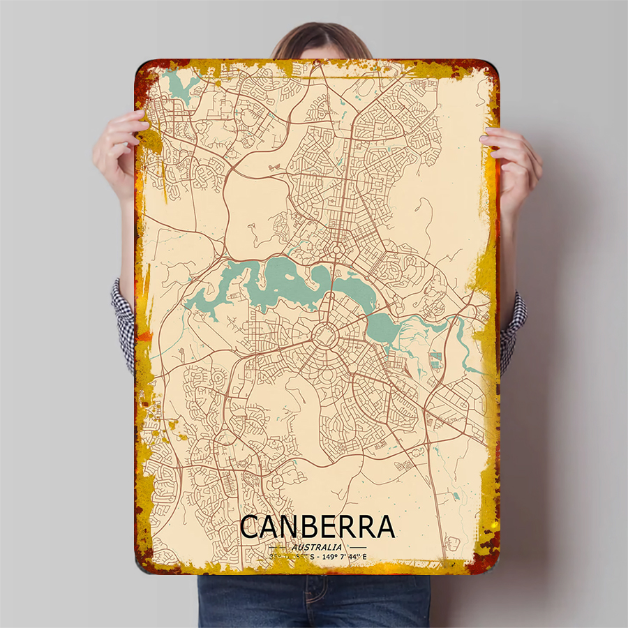 Canberra Australia City Map Me – обзор и цена Canberra Vintage & Collectible Centre Reviews