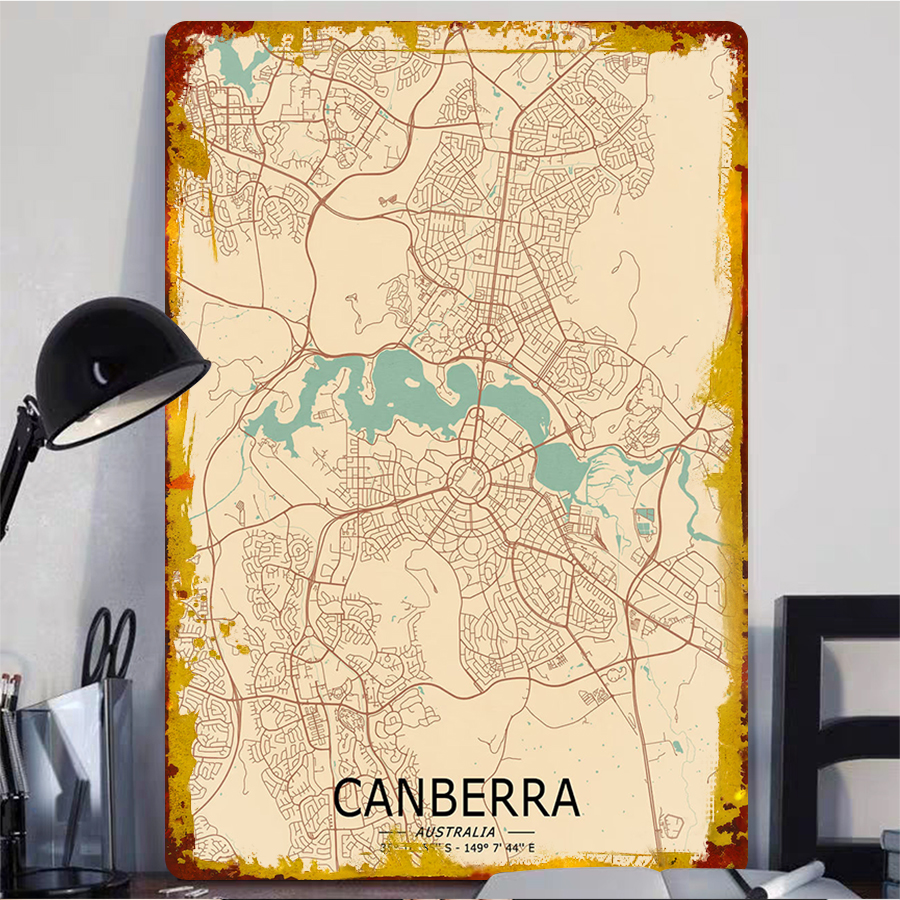 Canberra Australia City Map Me – обзор и цена Canberra Vintage & Collectible Centre Reviews