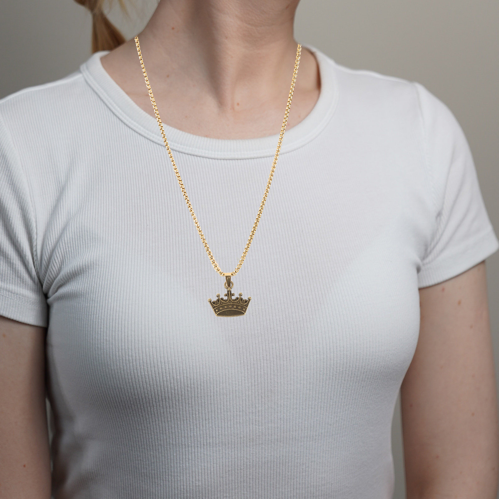 100Pcs Vintage Crown Pendants  – обзор и цена Vintage Necklace