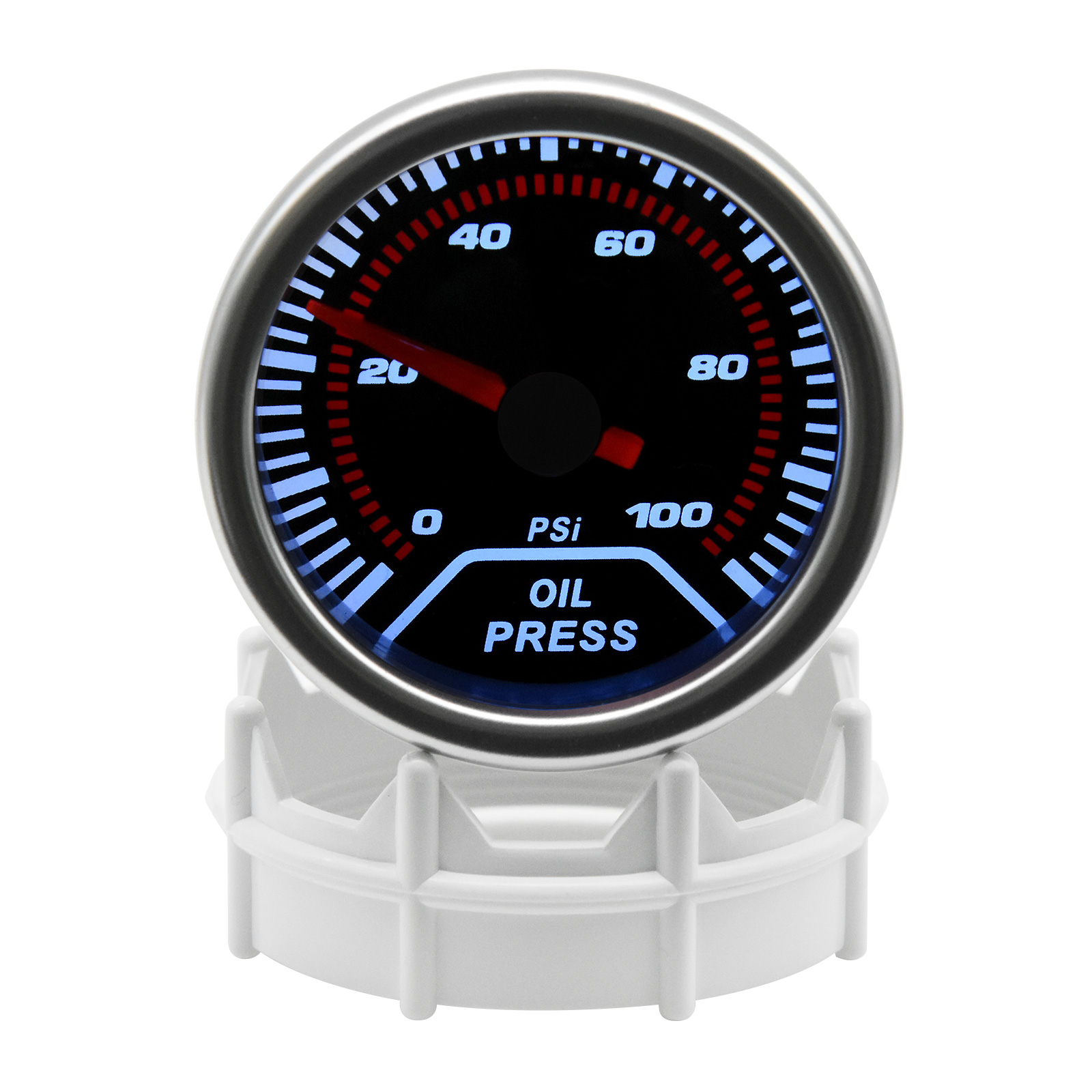 0~100PSI Oil Press Gauge White – обзор и цена Analog Meter Gauge