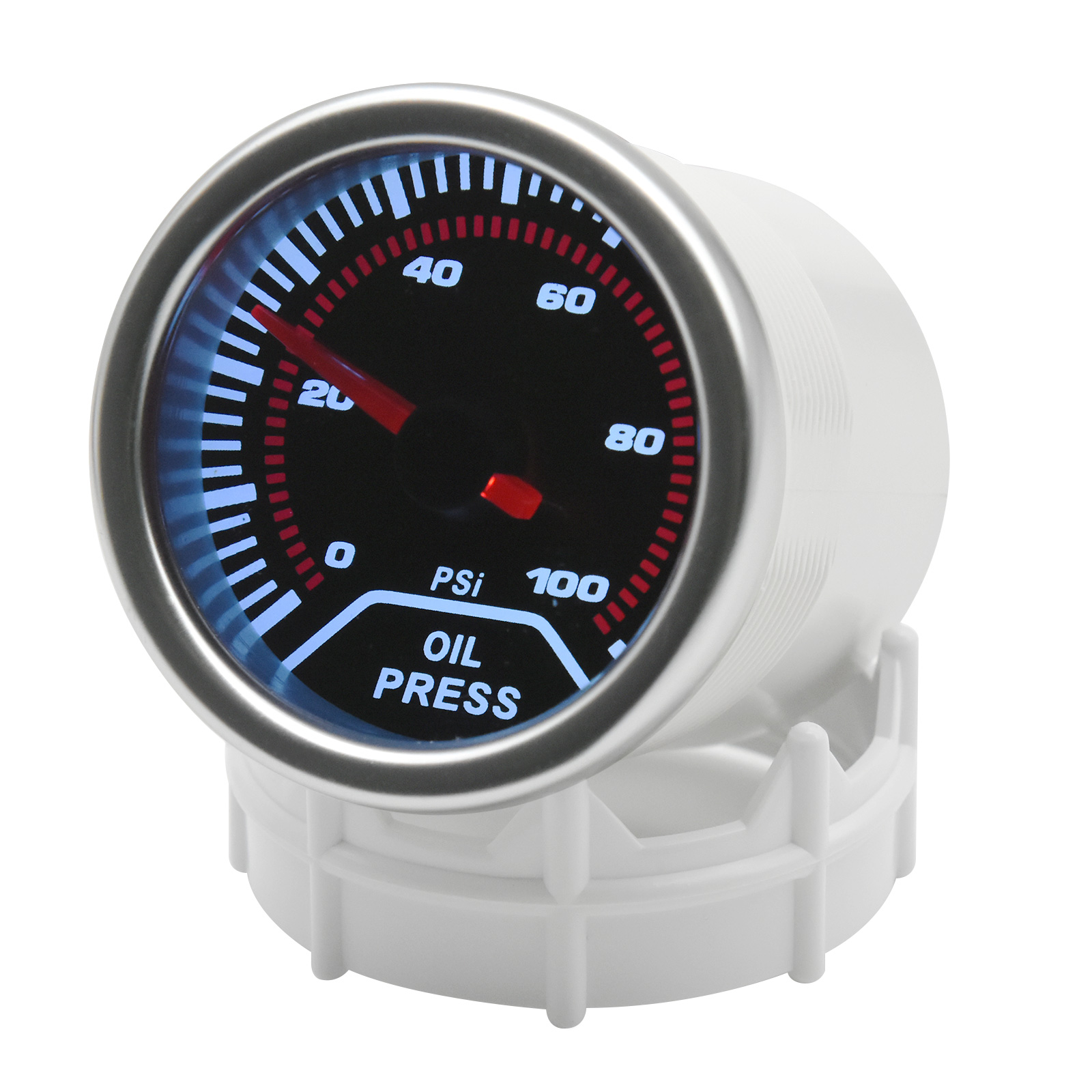 0~100PSI Oil Press Gauge White – обзор и цена Analog Meter Gauge