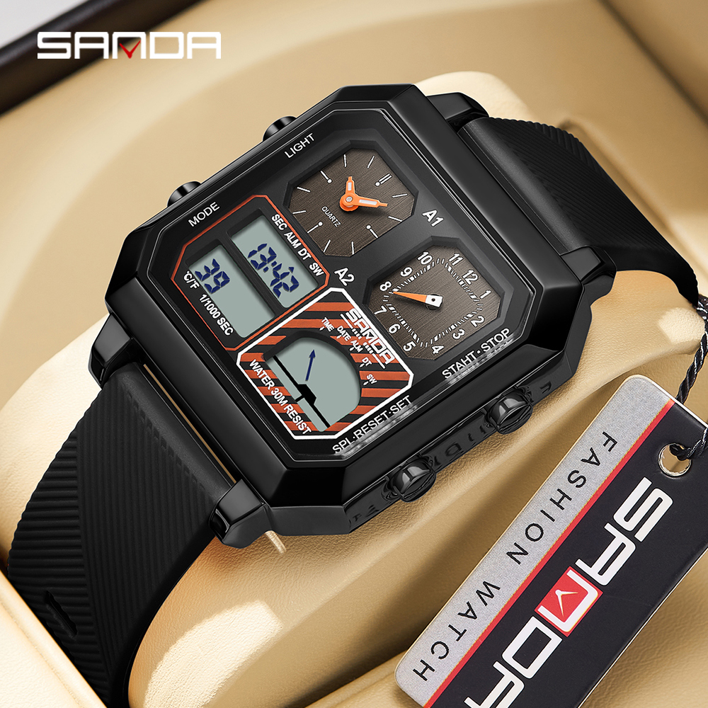 SANDA Top Brand 6210 Fashion M – обзор и цена Analog Meter Gauge