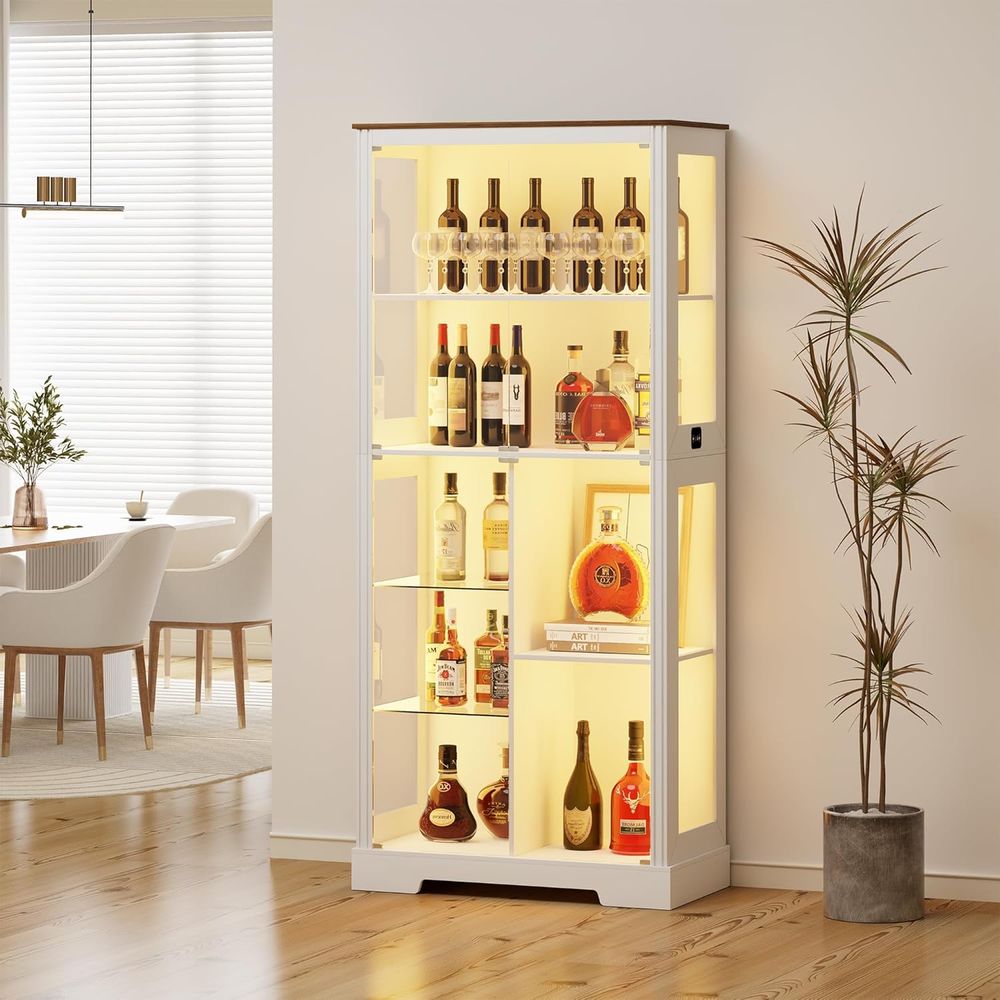 7-Tier Glass Display Cabinet w – обзор и цена Collectible & Vintage Dolls For Christmas