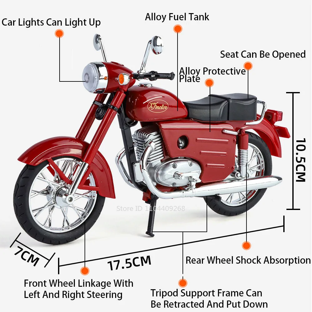 1:10 Scale XF250 Motorcycle Mo – обзор и цена Vintage Collectible Toy Cars