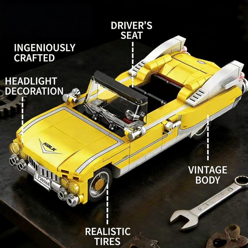 Yellow Vintage Convertible Car – обзор и цена Vintage Collectible Toy Cars